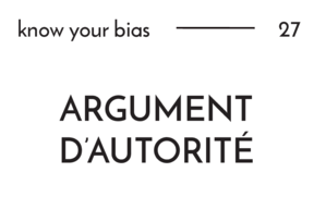 Argument d'autorité